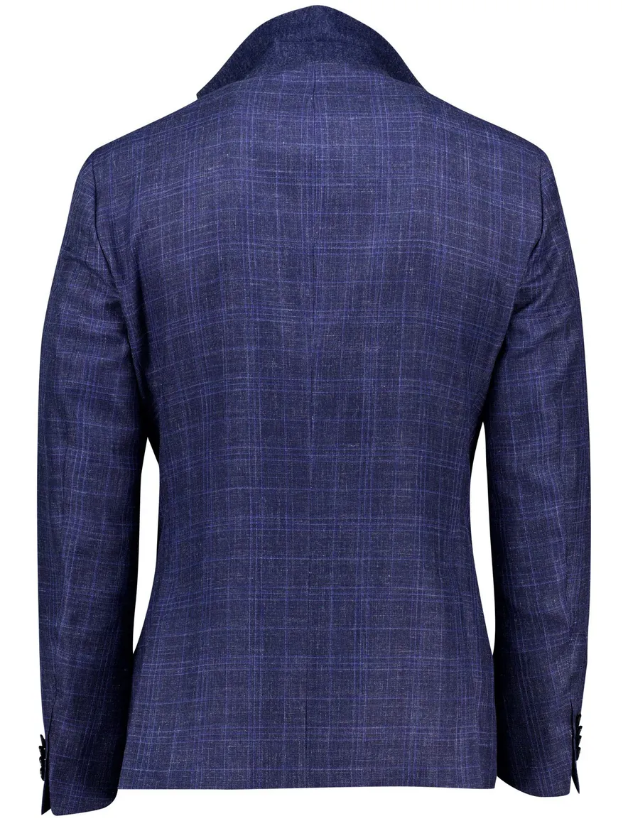 Dressler Colberts donkerblauw geruit