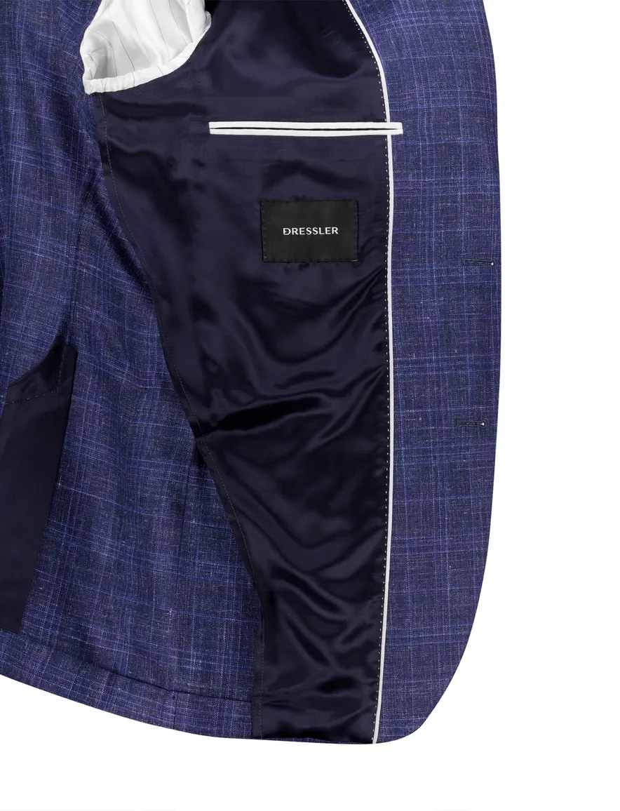 Dressler Colberts donkerblauw geruit