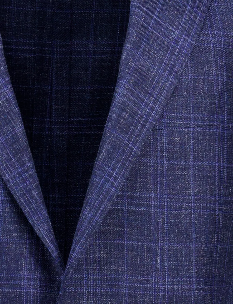 Dressler Colberts donkerblauw geruit