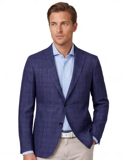 Dressler Dressler Colberts donkerblauw geruit