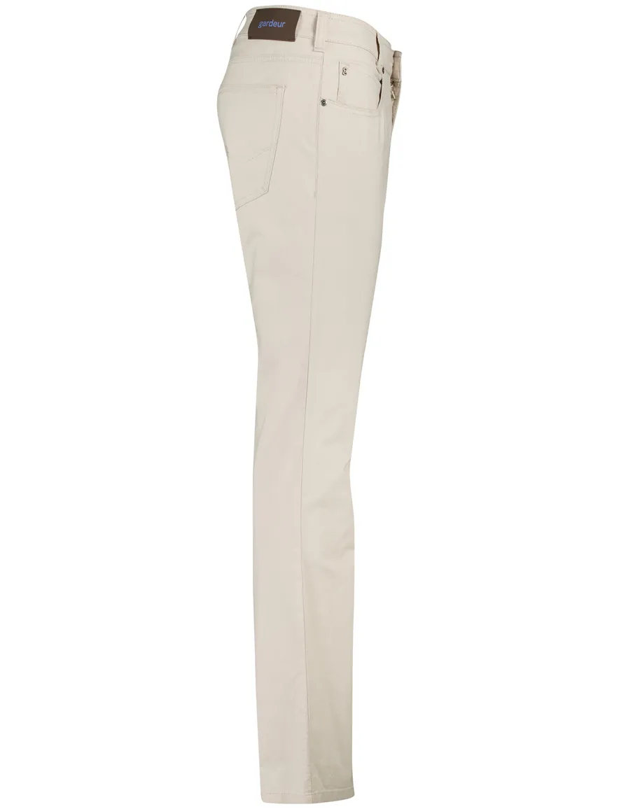 Gardeur Pantalon Bill 5-pocket creme katoen