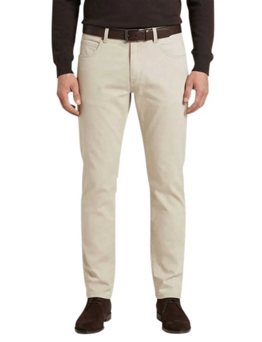 Gardeur Pantalon Bill 5-pocket creme katoen