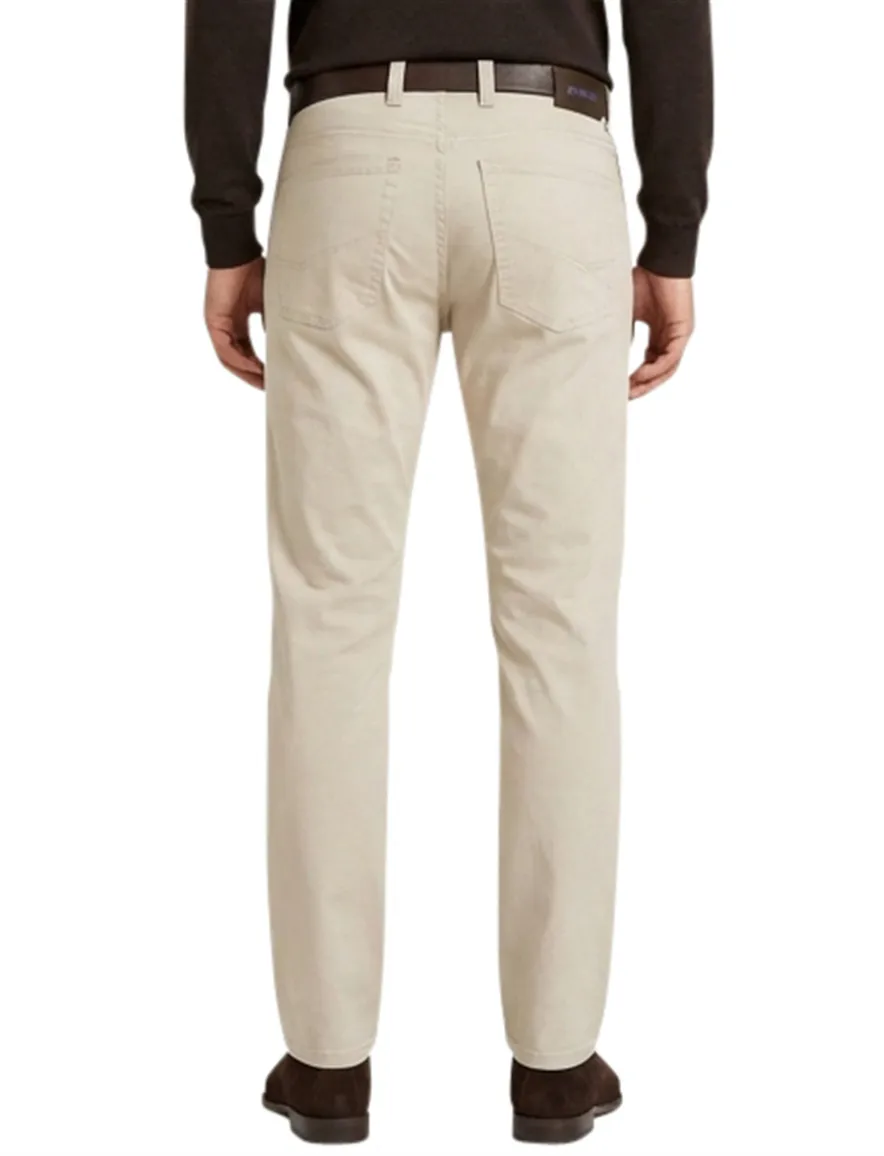 Gardeur Pantalon Bill 5-pocket creme katoen
