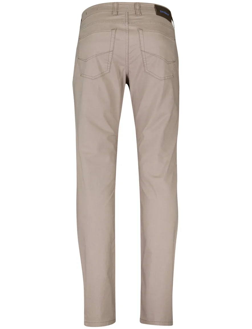 Gardeur Pantalon Bill 5-pocket beige katoen effen
