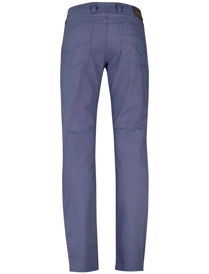 Gardeur Pantalon Bill 5-pocket blauw katoen effen