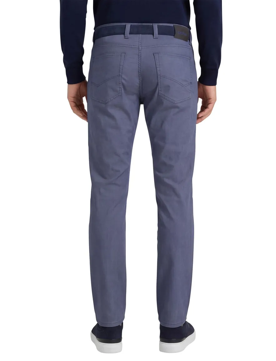 Gardeur Pantalon Bill 5-pocket blauw katoen