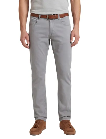 Gardeur Gardeur Pantalon Bill 5-pocket grijs katoen effen