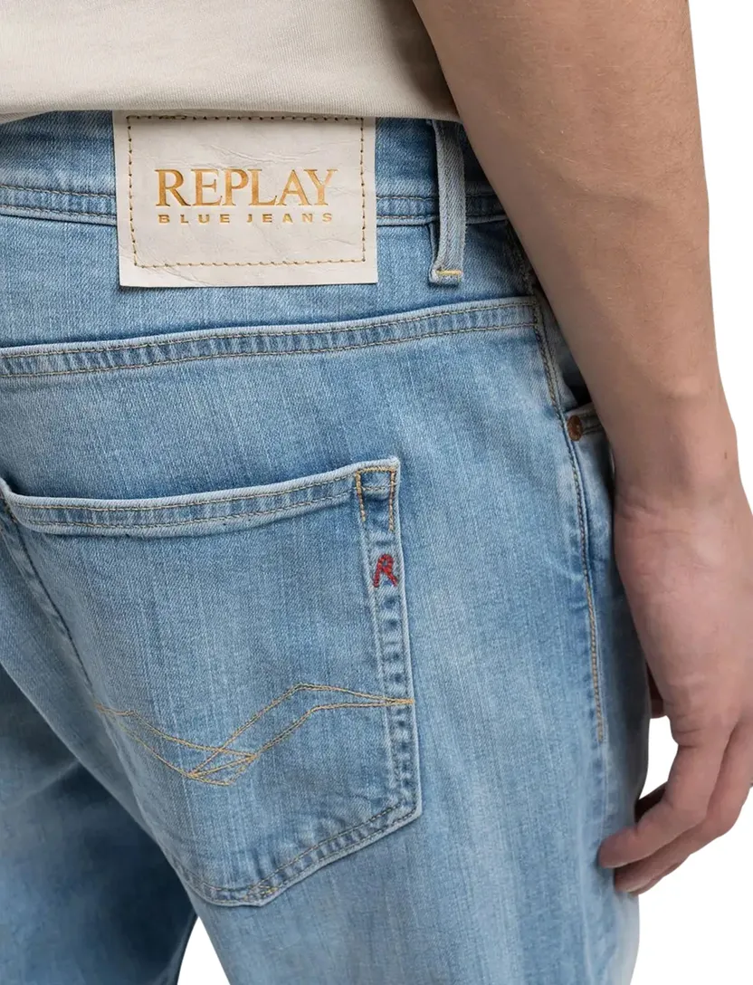 Replay jeans lichtblauw straight fit Grover