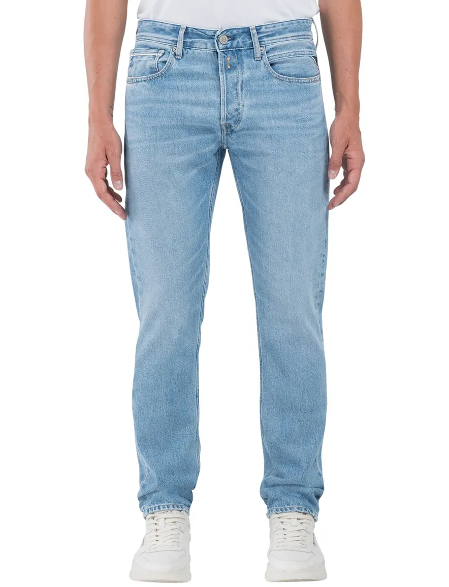 Replay jeans lichtblauw Grover straight fit
