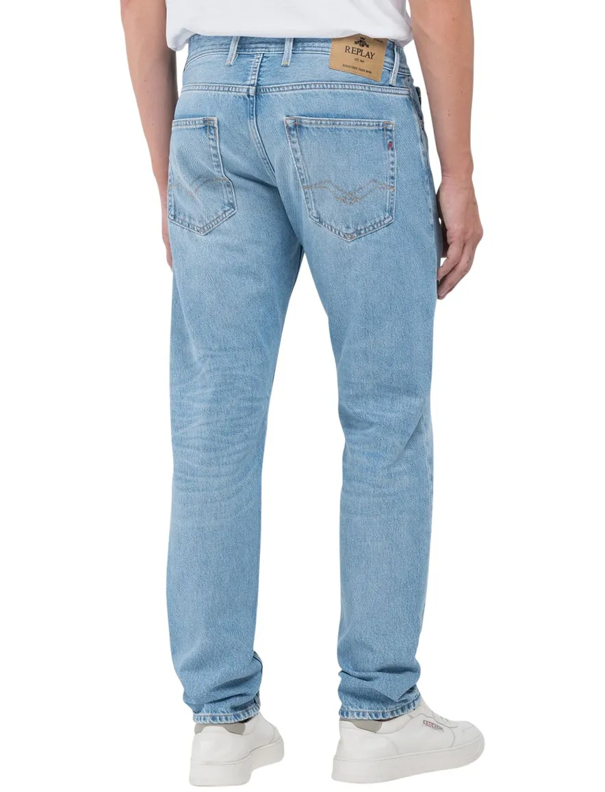 Replay jeans lichtblauw Grover straight fit