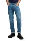 Replay straight fit jeans blauw Grover