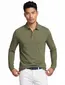 poloshirt lange mouw Boss Black groen katoen