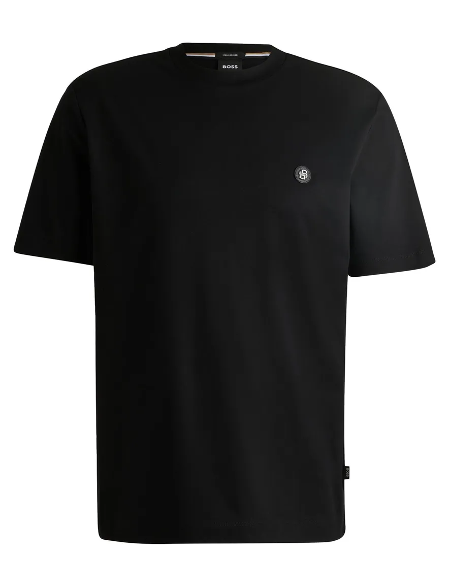 Boss Black t-shirt zwart katoen