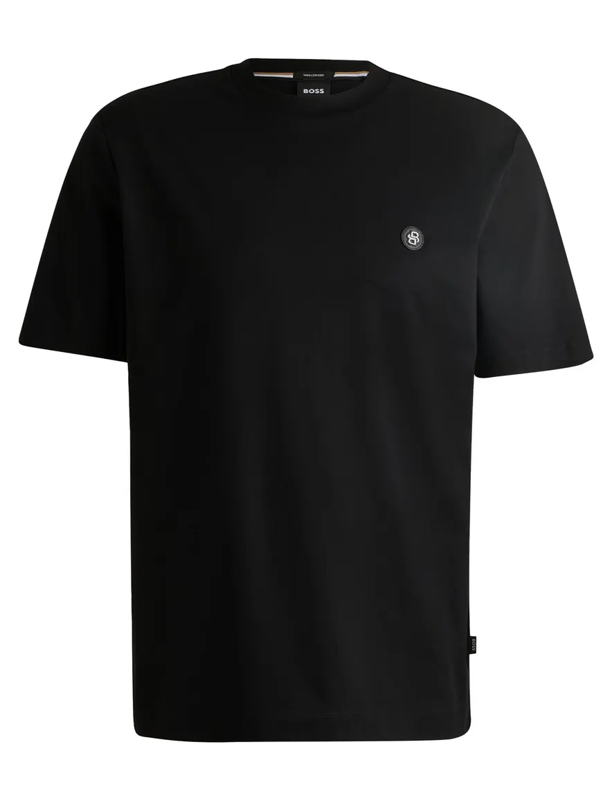 Boss Black t-shirt zwart katoen