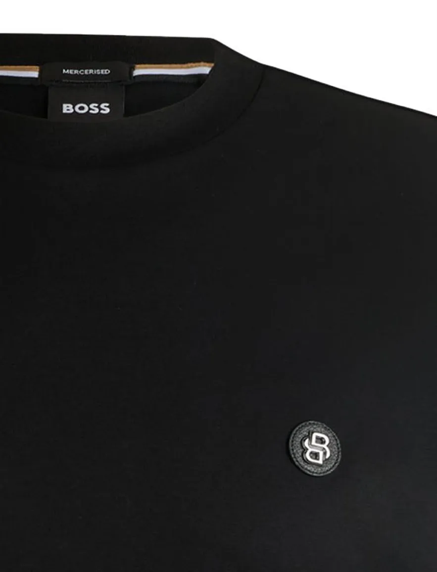Boss Black t-shirt zwart katoen