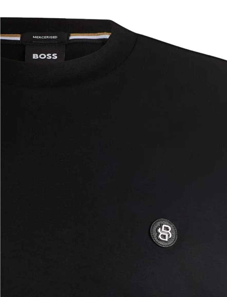 Boss Black t-shirt zwart katoen