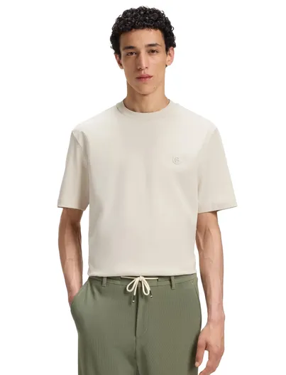 Hugo Boss t-shirt Boss Black beige katoen