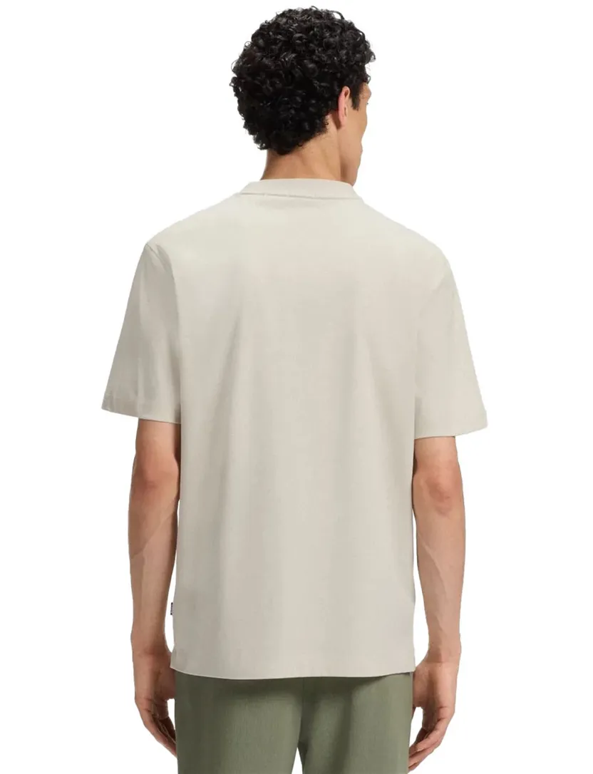 t-shirt Boss Black beige katoen