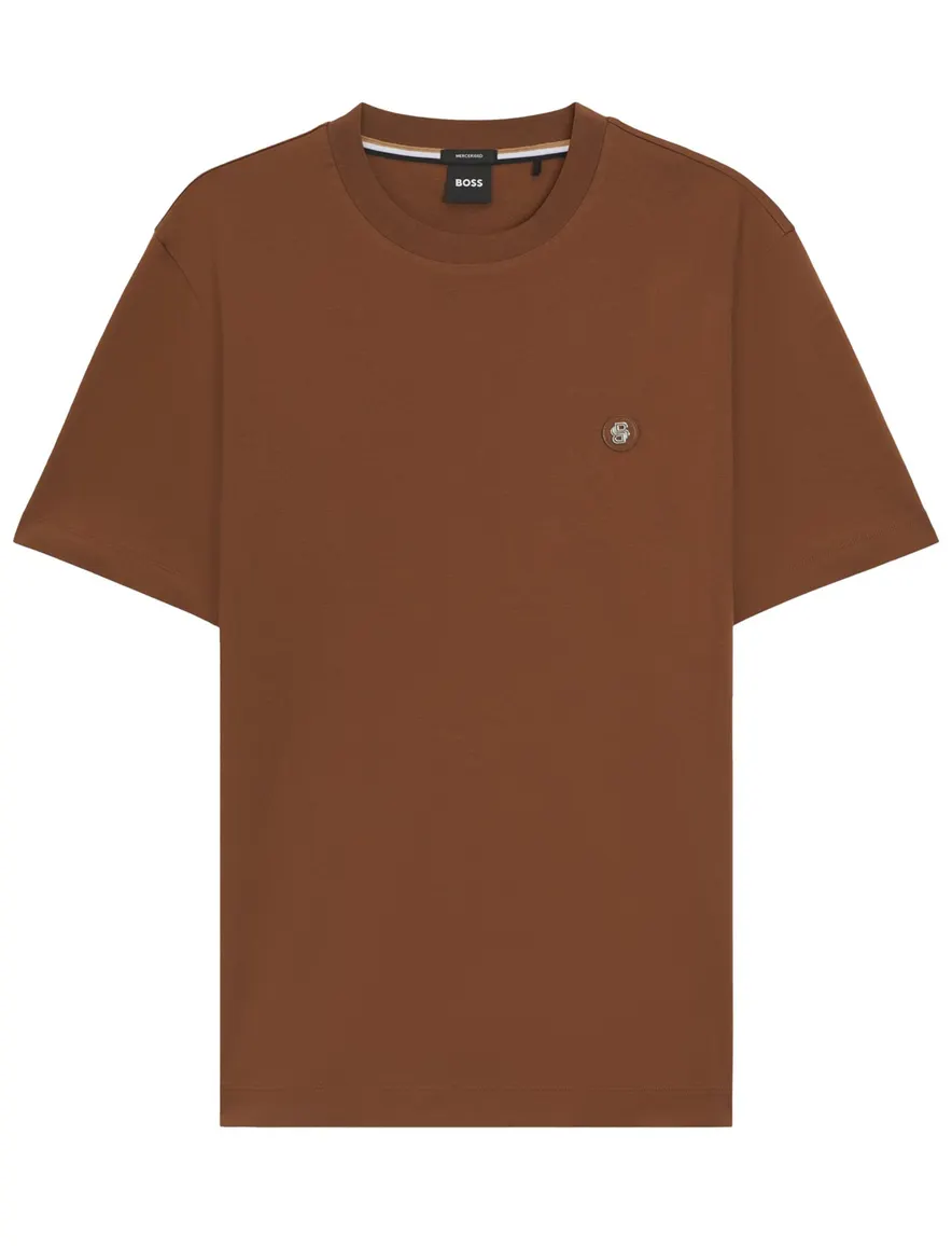 Boss Black t-shirt bruin effen
