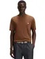 Boss Black t-shirt bruin effen katoen