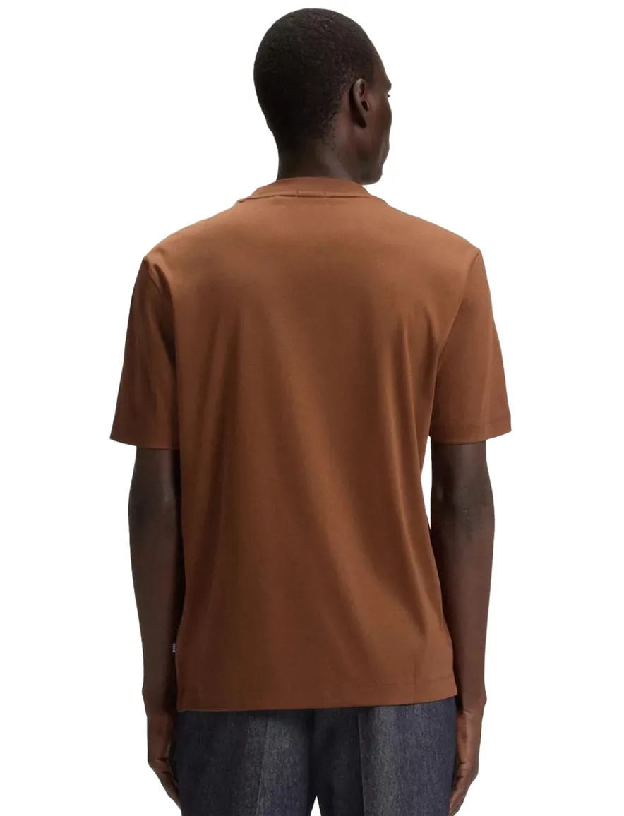 Boss Black t-shirt bruin effen