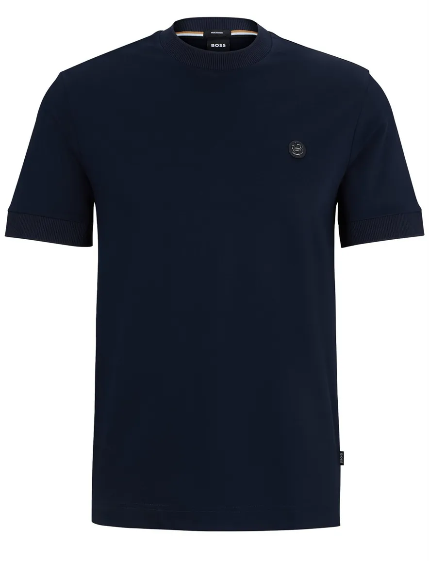 t-shirt donkerblauw Boss Black