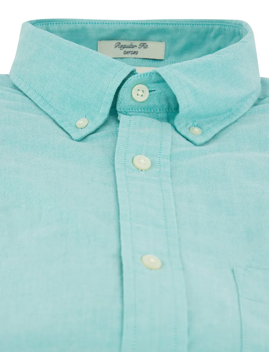 Overhemd Gant Regular Fit turquoise katoen
