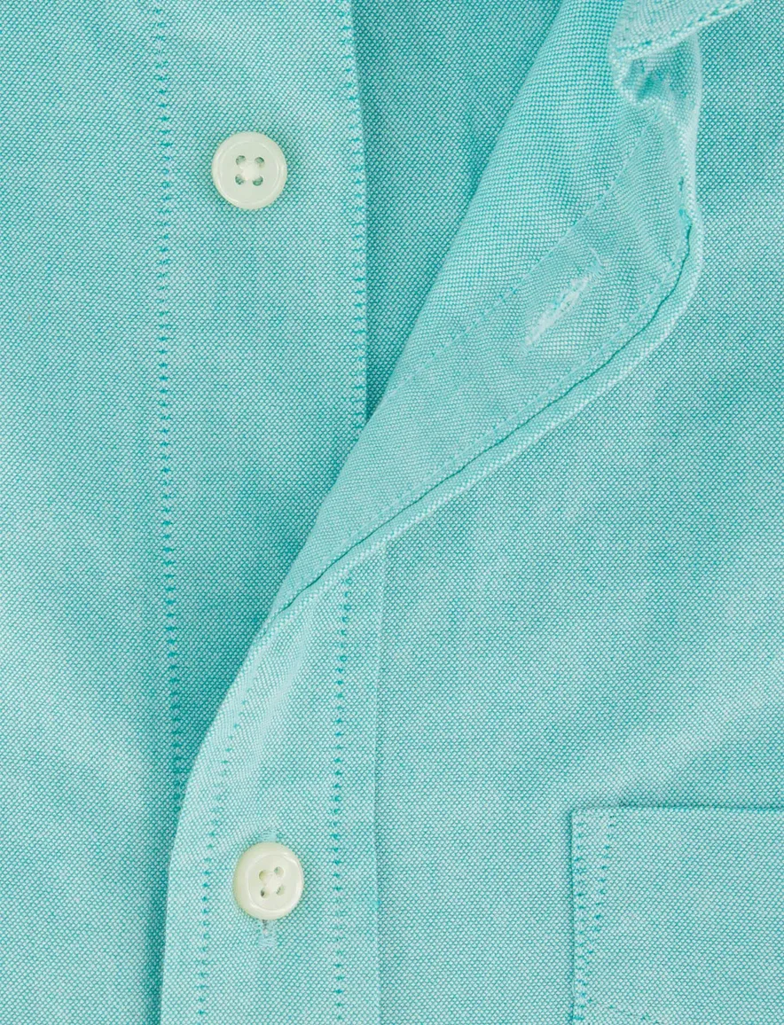 Overhemd Gant Regular Fit turquoise katoen