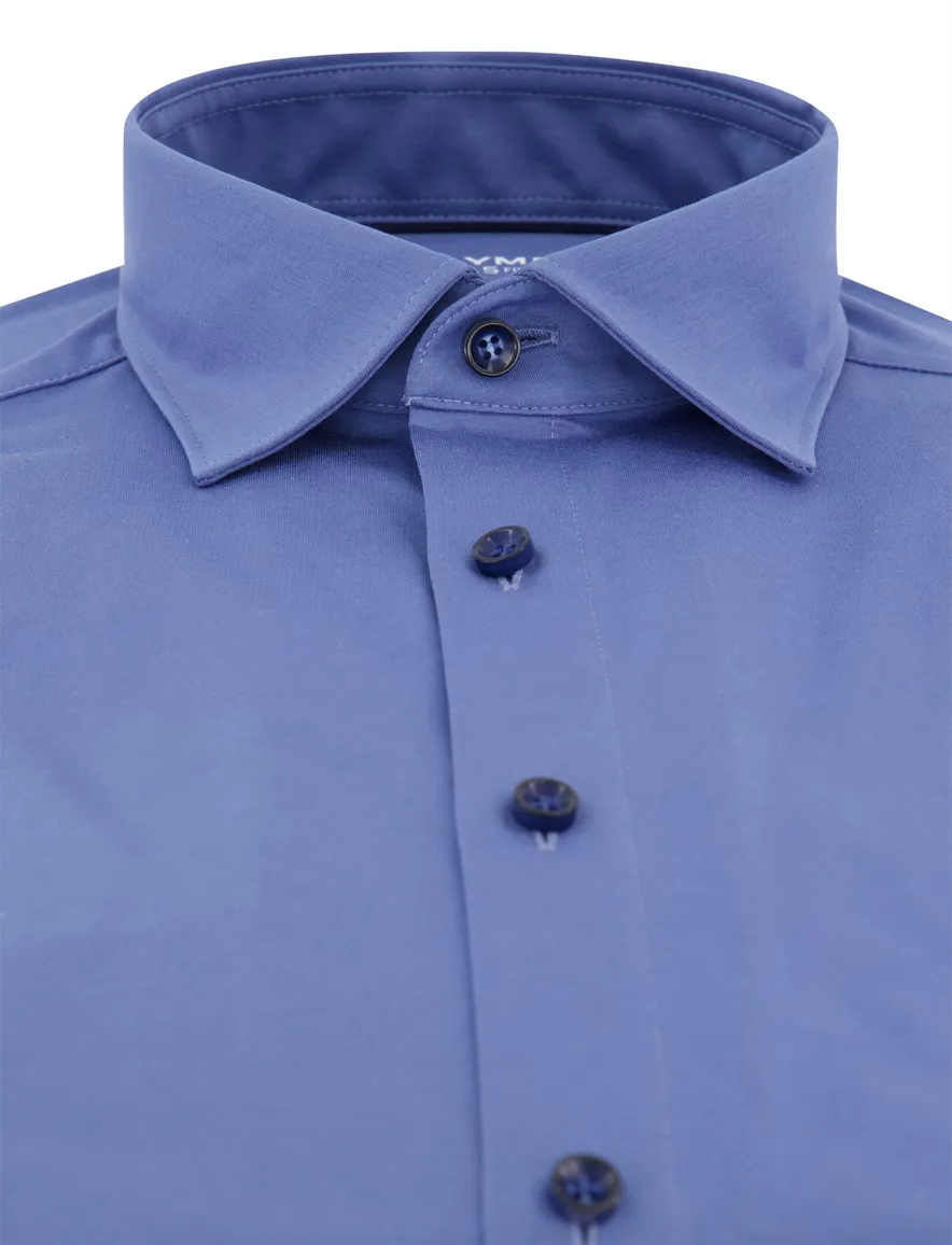 Olymp overhemd jersey ml 5 blauw