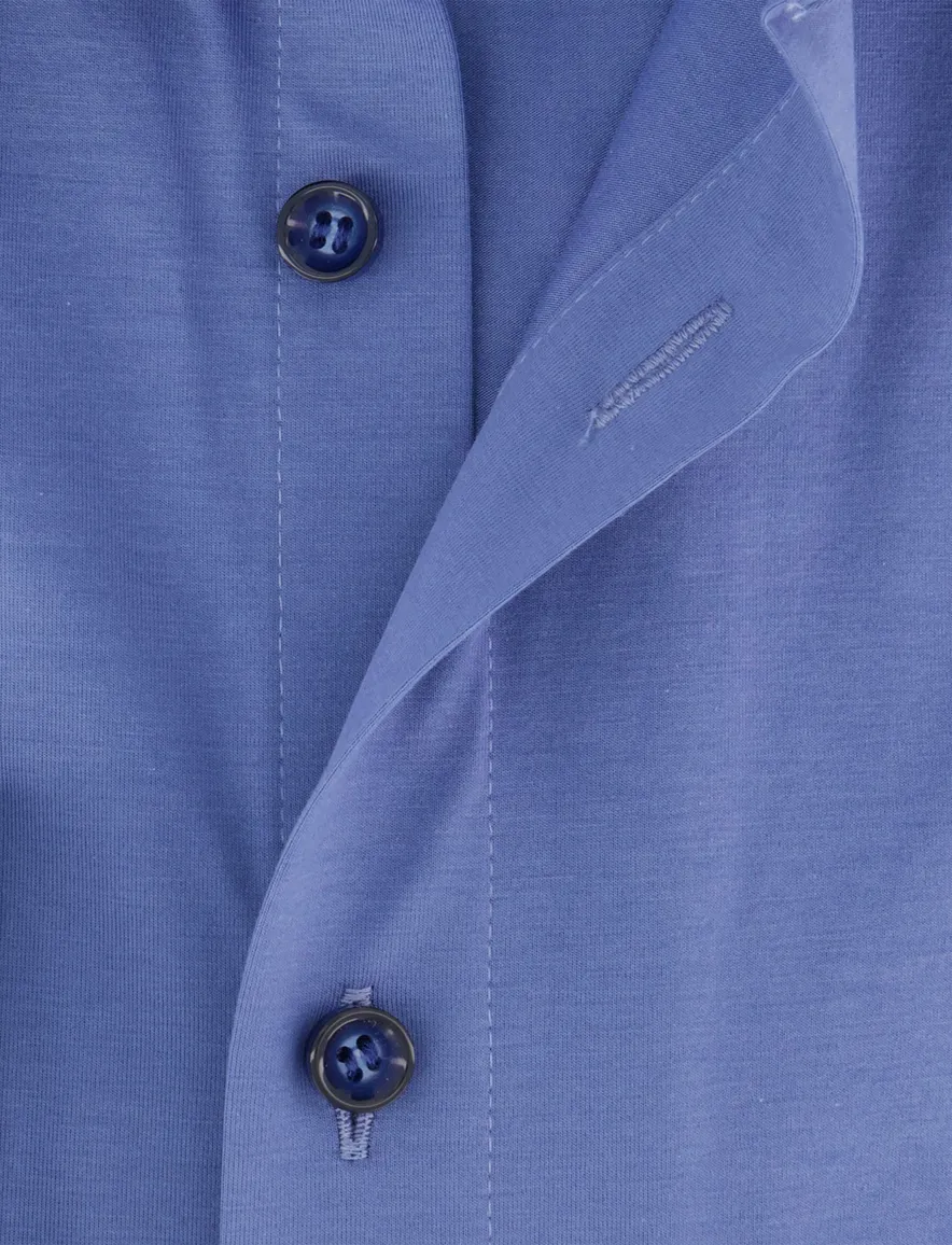 Olymp overhemd jersey ml 5 blauw
