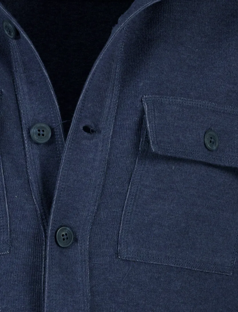 NZA overshirt donkerblauw katoen