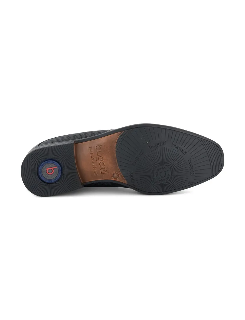 Bugatti nette schoenen zwart leer effen