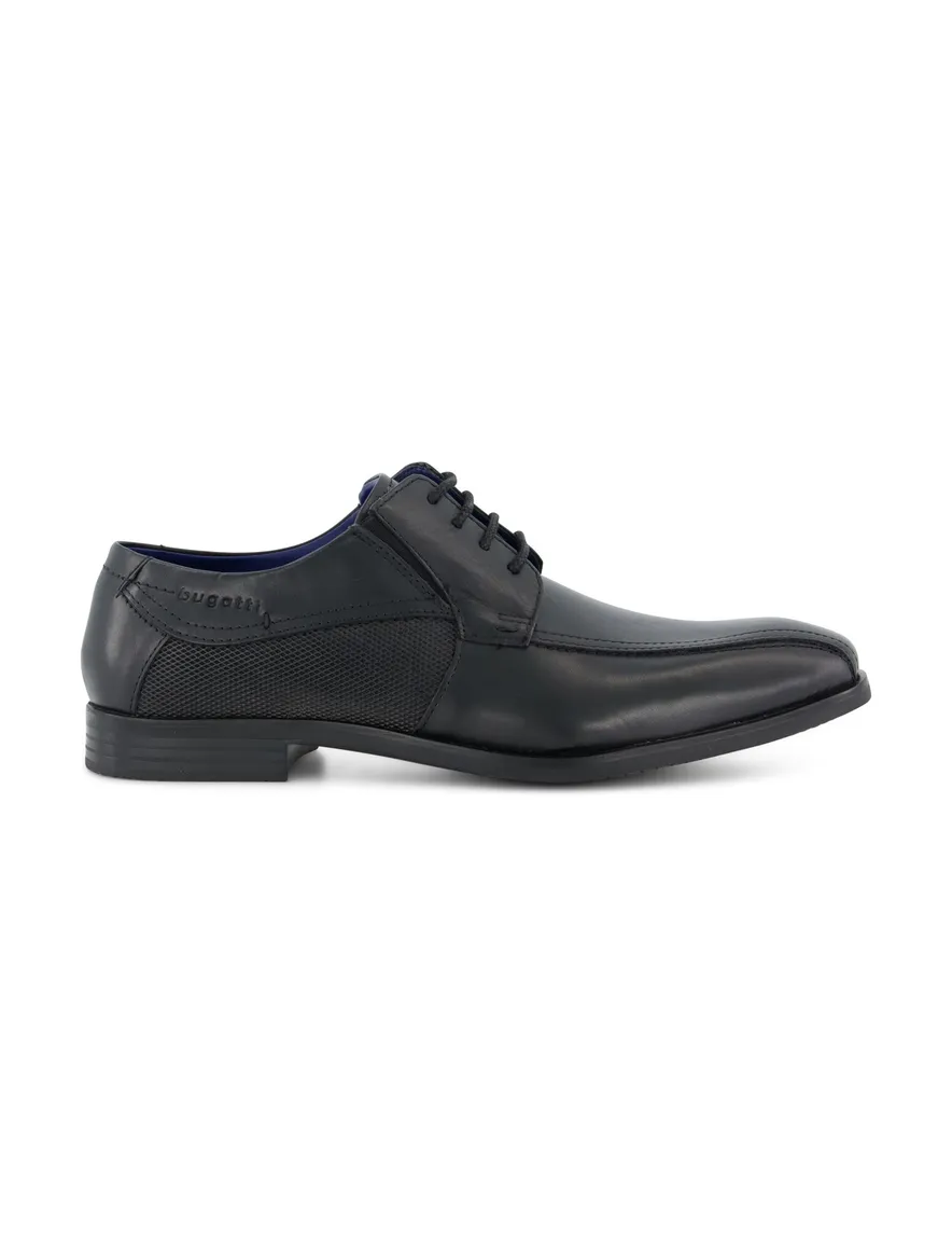 Bugatti nette schoenen zwart leer laag