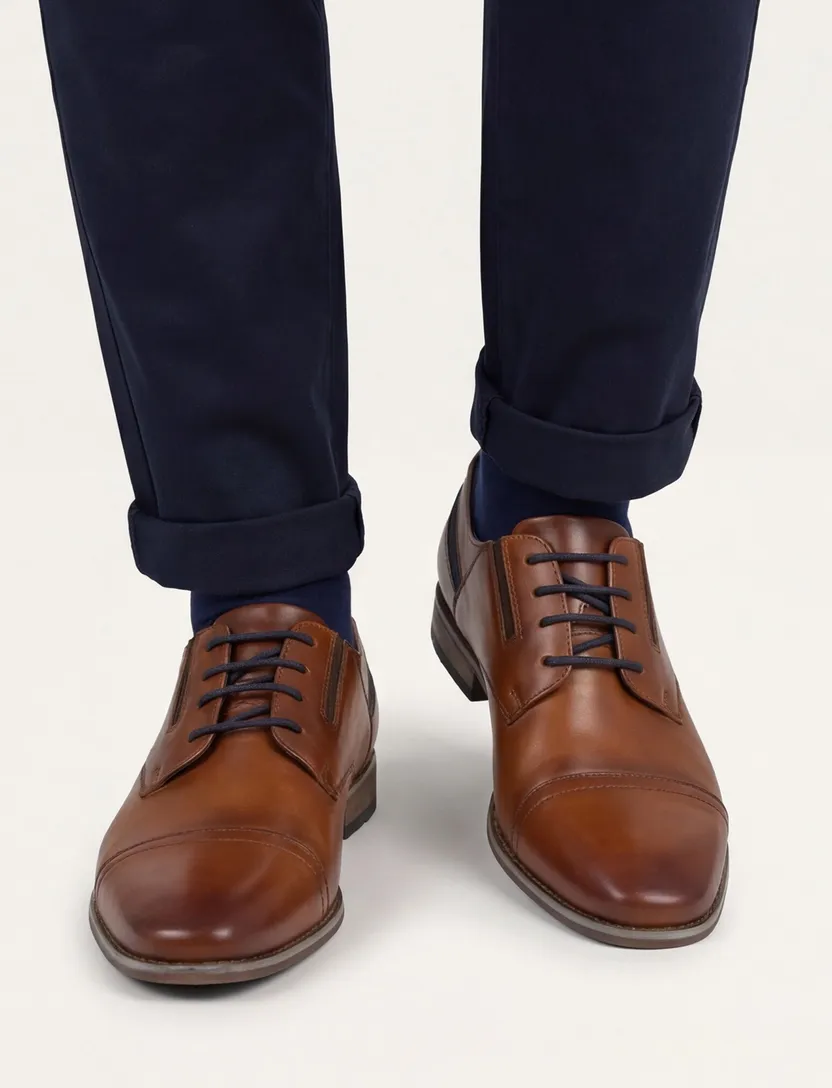 Bugatti nette schoenen bruin leer