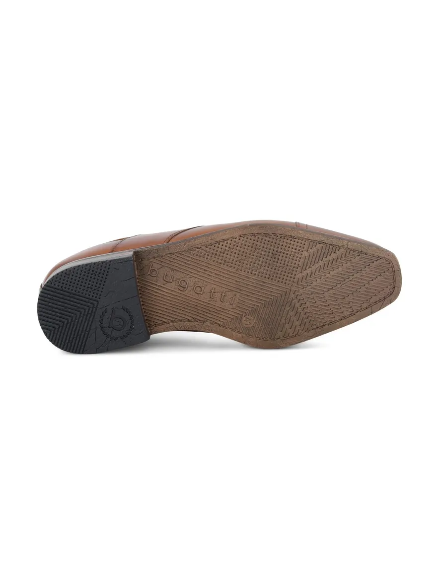 Bugatti nette veterschoenen bruin leer