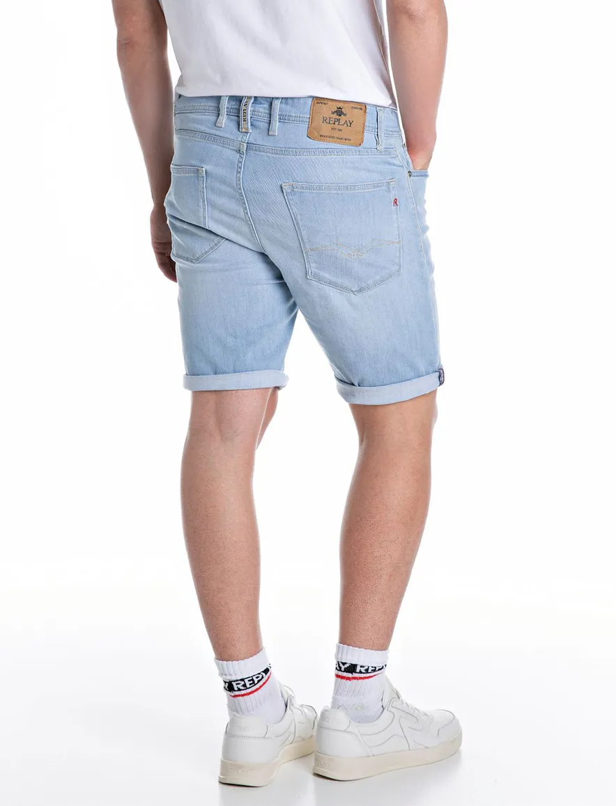 Replay korte broek jeans lichtblauw