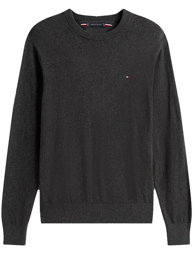 Tommy Hilfiger Katoenen grijze Tommy Hilfiger Heather trui Big & Tall