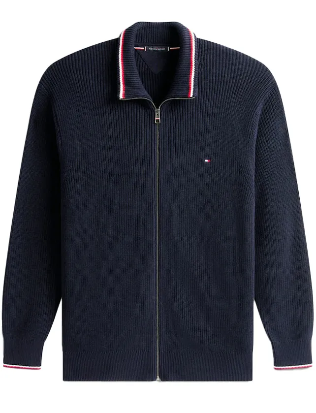 Donkerblauw katoenen sweatvest Tommy Hifliger Big & Tall