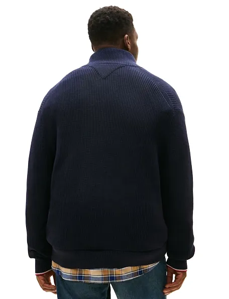 Donkerblauw katoenen sweatvest Tommy Hifliger Big & Tall