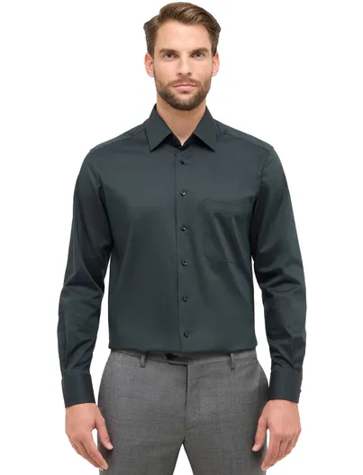 Eterna Eterna Comfort Fit business overhemd groen