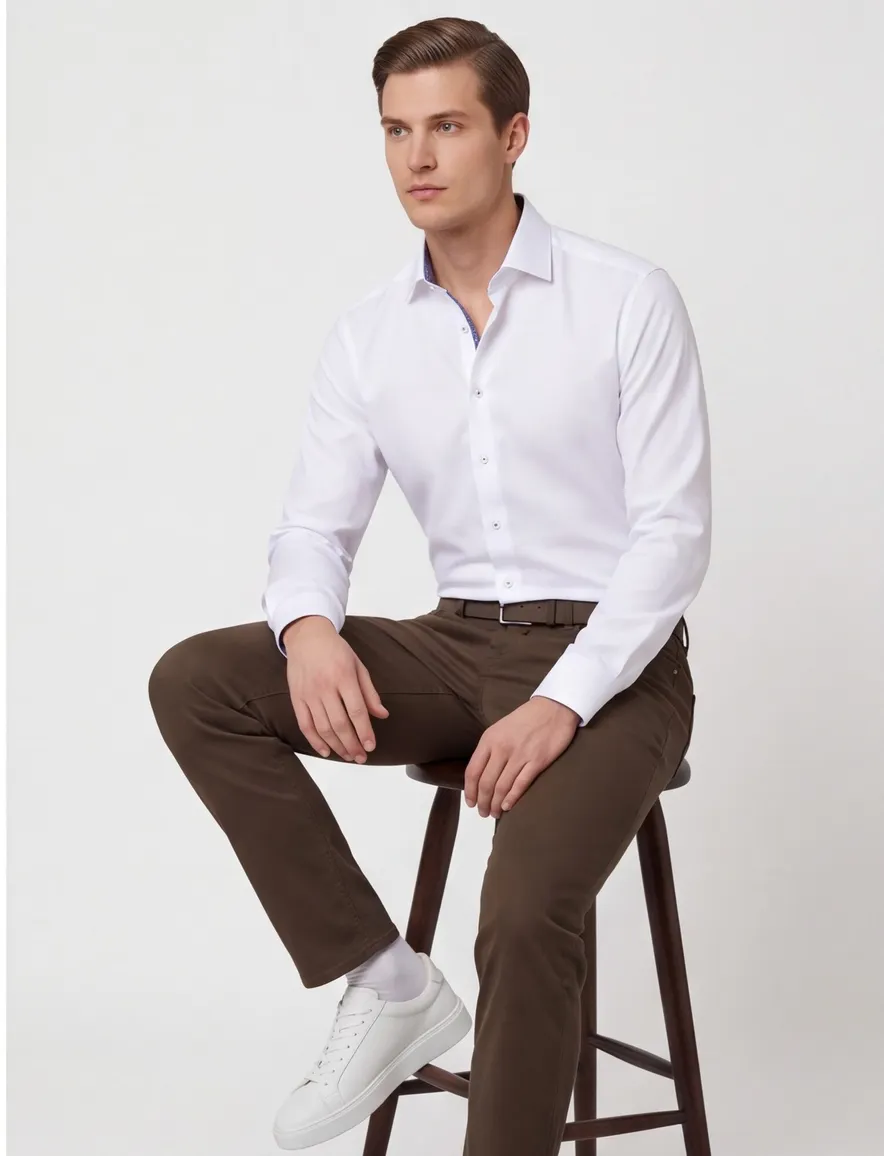 Eterna Modern Fit business overhemd wit