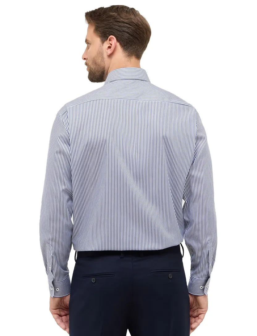 overhemd mouwlengte 7 Eterna Comfort Fit blauw