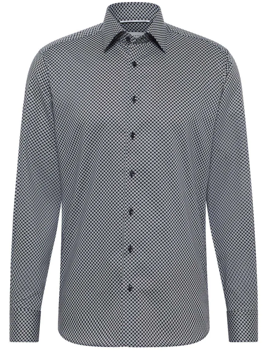 Eterna Modern Fit business overhemd zwart