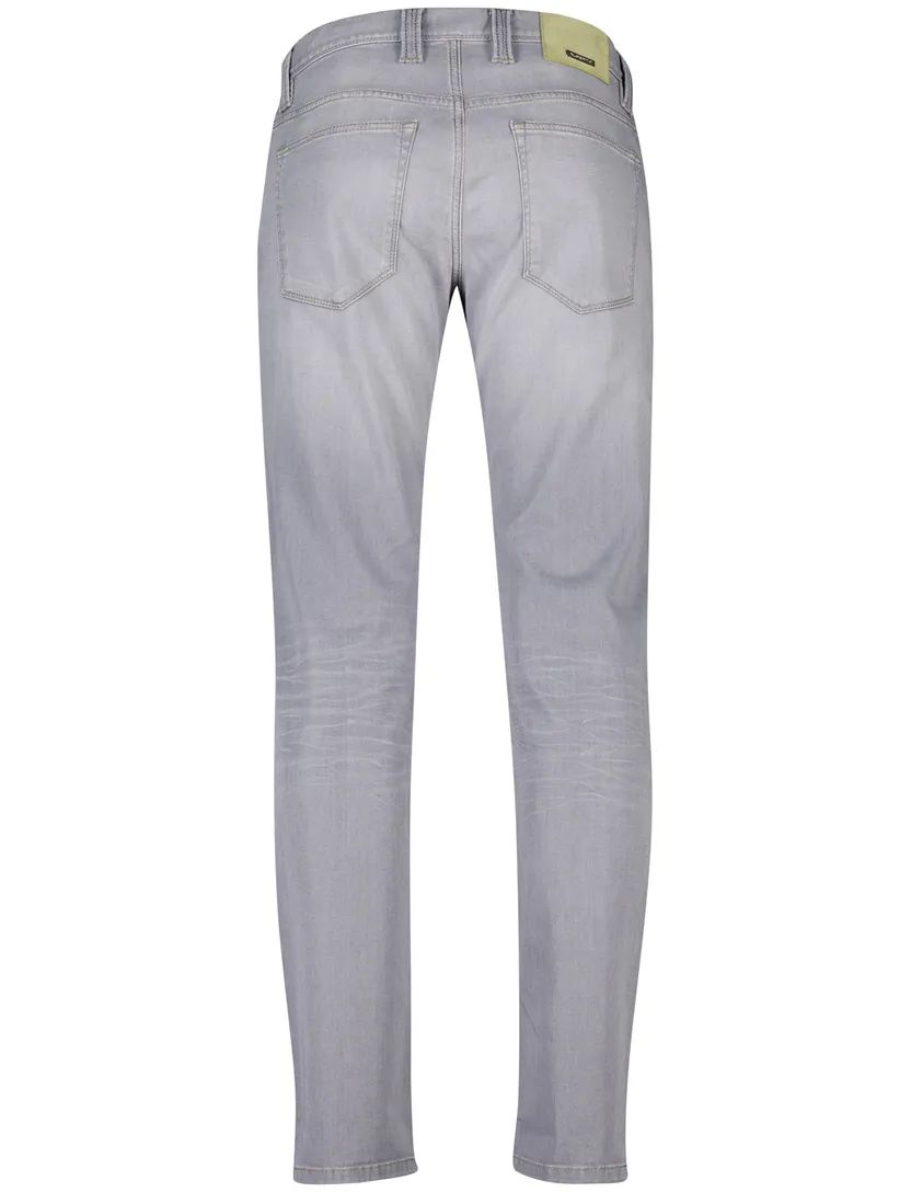 Alberto 5-pocket broek grijs slim fit