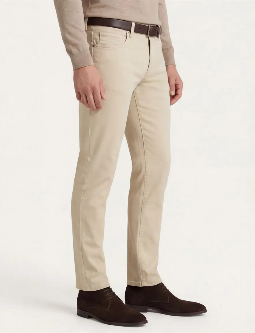 Alberto regular fit premium pipe bruin