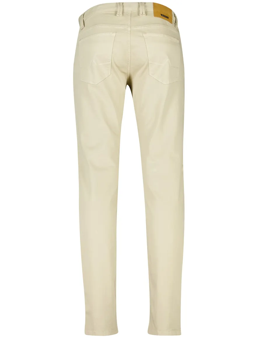 Alberto 5-pocket broek beige pipe normale fit