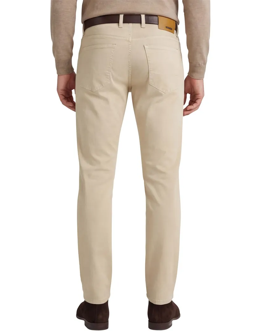 Alberto 5-pocket broek beige normale fit