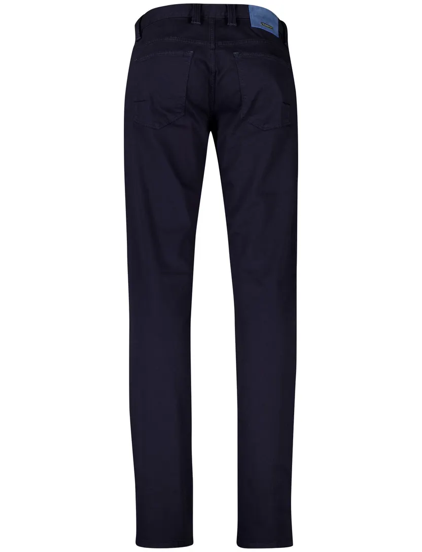 Alberto slim fit stretch pantalon navy
