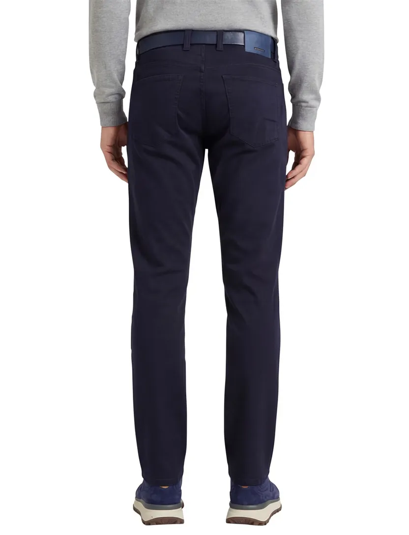 Alberto slim fit stretch pantalon navy