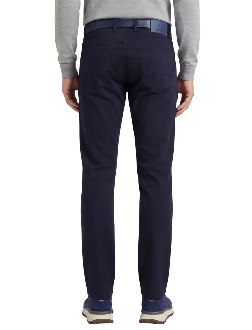 Alberto slim fit stretch pantalon navy